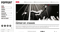 Desktop Screenshot of poppunt.be